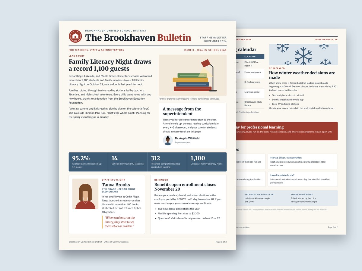 Preview of The Brookhaven Bulletin for Brookhaven Unified Schools