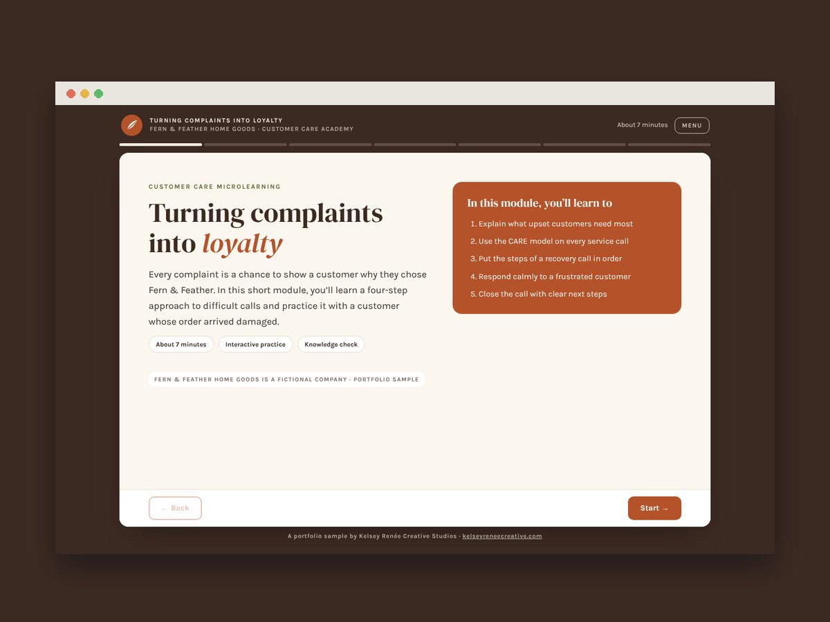 Preview of Turning Complaints into Loyalty for Fern & Feather Home Goods