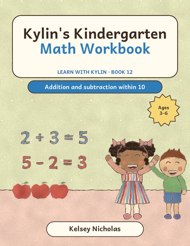 Cover of Kylin’s Kindergarten Math Workbook